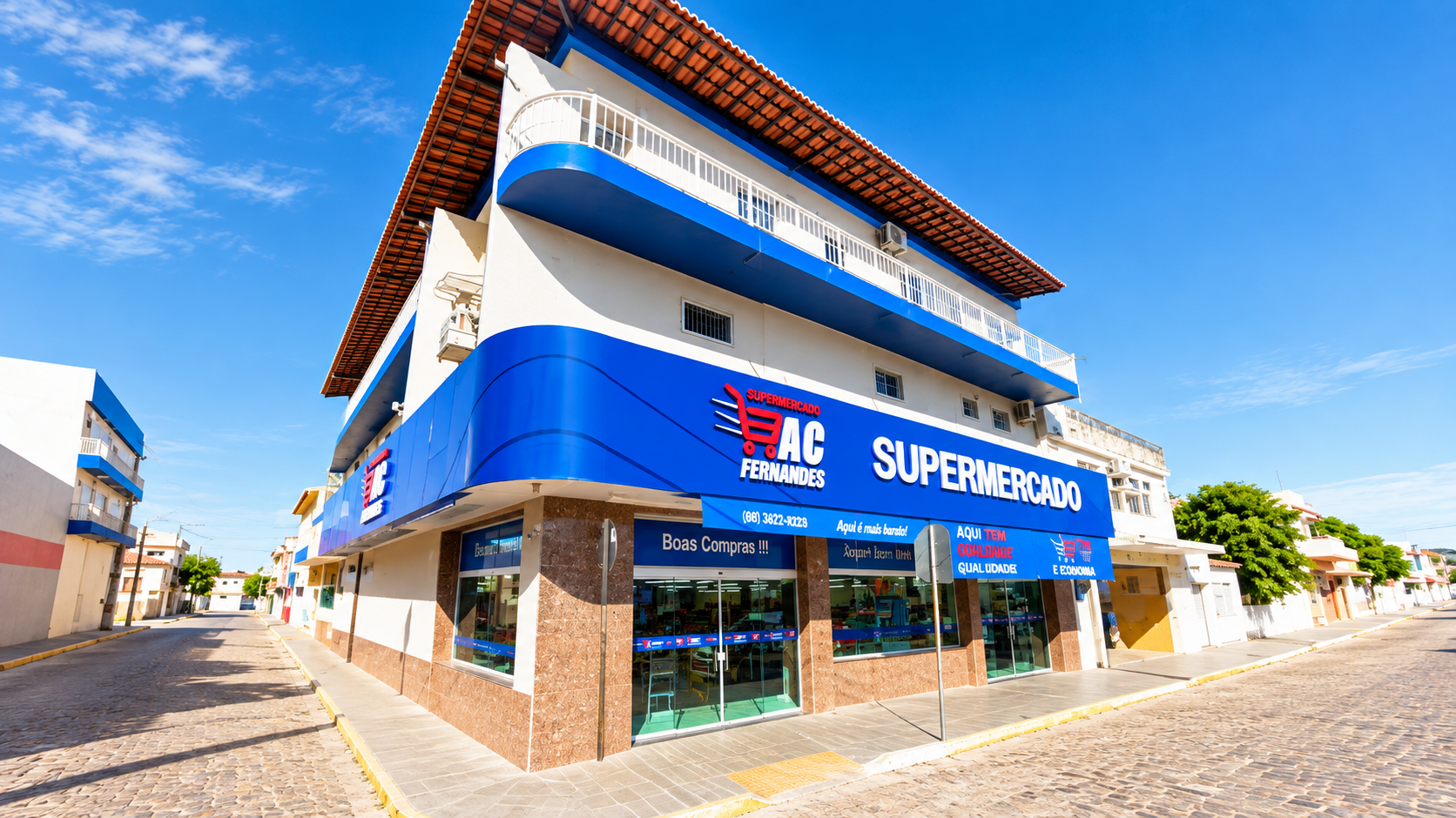 Fachada do Atacarejo AC Fernandes